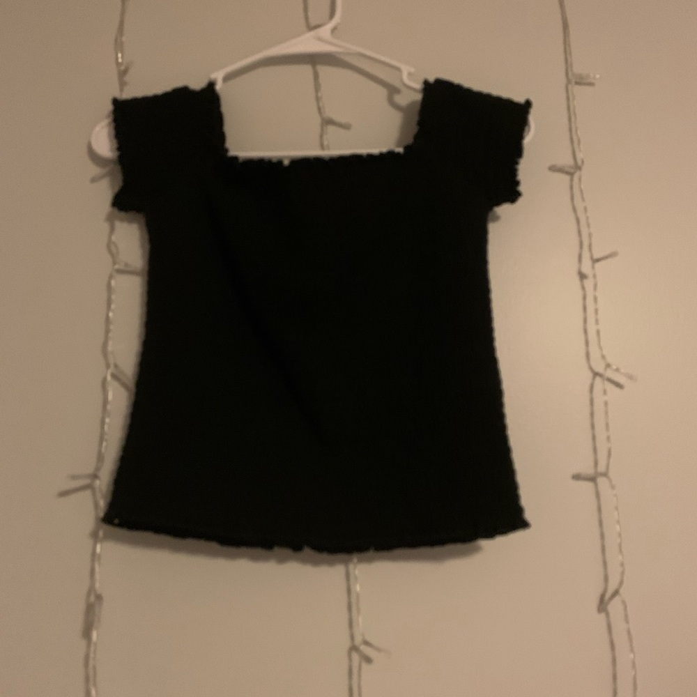 black off the shoulder top